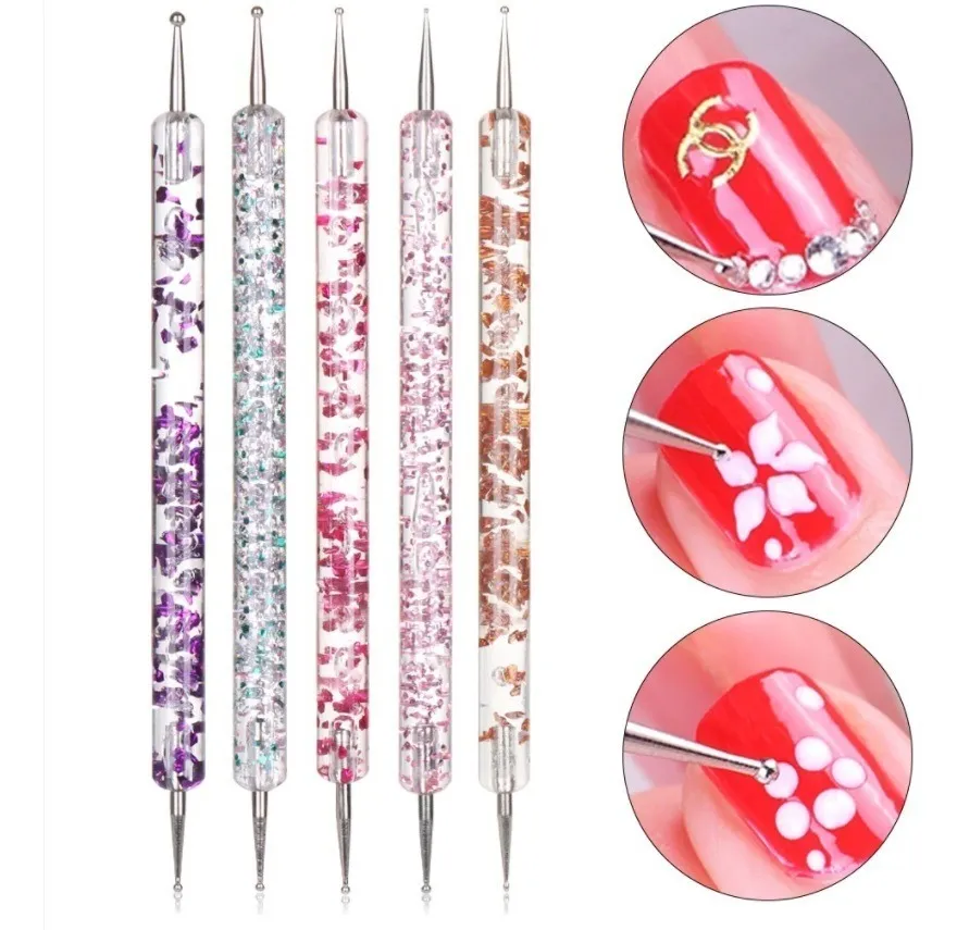 Punteros de Decoración de Uñas 5 Piezas