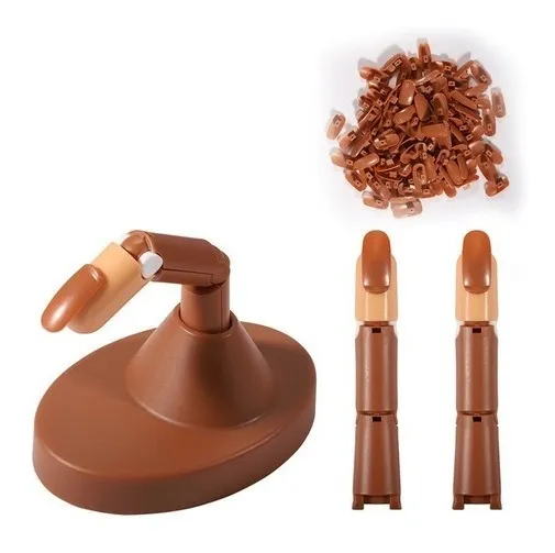 Kit 3 Dedos De Practica Con Base + 100 Tips